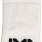 Men White Cotton Over The Calf Accessory Socks