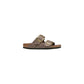 Gray Synthetic Flat Sandals