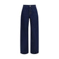 Blue Cotton Relaxed Fit Jeans