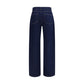 Blue Cotton Relaxed Fit Jeans