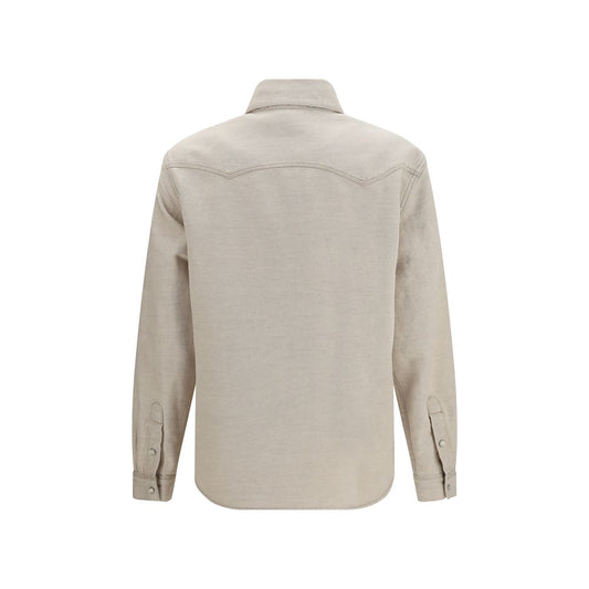 Beige Denim Shirt