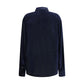 Blue Silk Dress Shirt