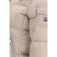 Beige Goose Down Shell Jacket