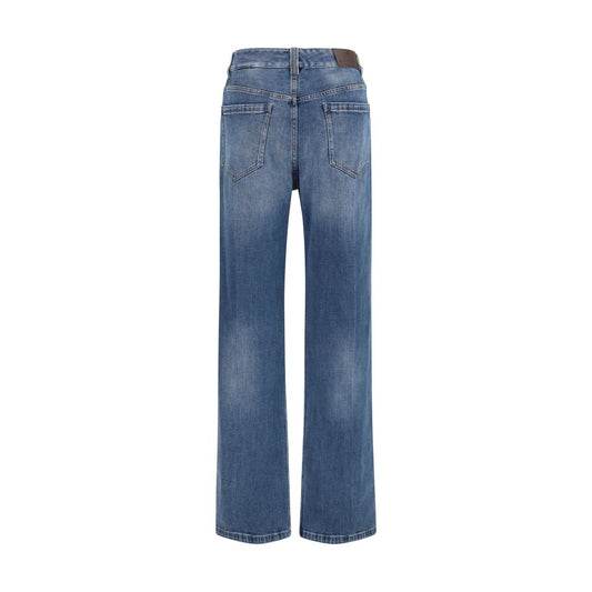 Blue Cotton Relaxed Fit Jeans