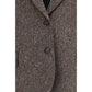 Brown Wool Oves Aries Biker Jacket