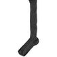 Gray Wool Blend Over The Calf Accessory Socks