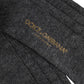 Gray Wool Blend Over The Calf Accessory Socks