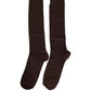 Men Brown Viscose Over The Calf Accessory Socks