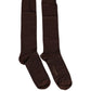 Men Brown Viscose Over The Calf Accessory Socks