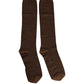 Men Brown Viscose Over The Calf Accessory Socks