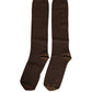 Men Brown Viscose Over The Calf Accessory Socks