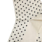Off White Cotton Polka Dot Mid Calf Accessory Socks