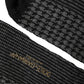 Black Wool Houndstooth Over Calf Accessory Socks