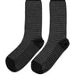 Black Wool Houndstooth Over Calf Accessory Socks