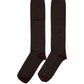 Burgundy Polka Dot Over The Calf Accessory Socks