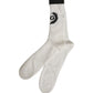 White Cotton DG Logo Mid Calf Accessory Socks