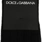 Black DG Logo Print Over The Calf Accessory Socks