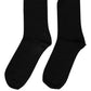 Men Black Viscose Mid Calf Accessory Socks