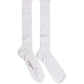 Men White Viscose Over The Calf Accessory Socks