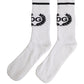 White Cotton DG Logo Mid Calf Accessory Socks