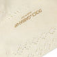 Off White Cotton Knit Mid Calf Accessory Socks