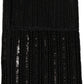 Black Sequin Cotton Knit Mid Calf Accessory Socks