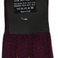 Burgundy Wool Crest Logo Knee High Accessory Socks