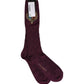 Burgundy Wool Crest Logo Knee High Accessory Socks