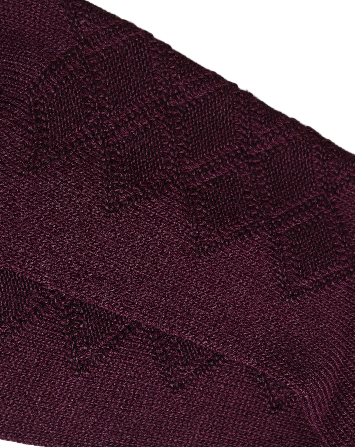 Burgundy Wool Crest Logo Knee High Accessory Socks