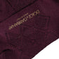 Burgundy Wool Crest Logo Knee High Accessory Socks