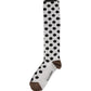 White Polka Dot Over The Calf Accessory Socks