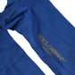 Blue Viscose Knitted Thigh High Accessory Socks