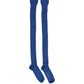 Blue Viscose Knitted Thigh High Accessory Socks
