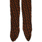 Brown Black Nylon DG Logo Mid Calf Accessory Socks