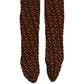 Brown Black Nylon DG Logo Mid Calf Accessory Socks
