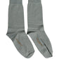 Gray Viscose Logo Mid Calf Accessory Socks