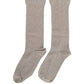 Gray Viscose Logo Mid Calf Accessory Socks