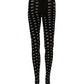 Black Polka Dot Fishnet Pantyhose Stockings Socks