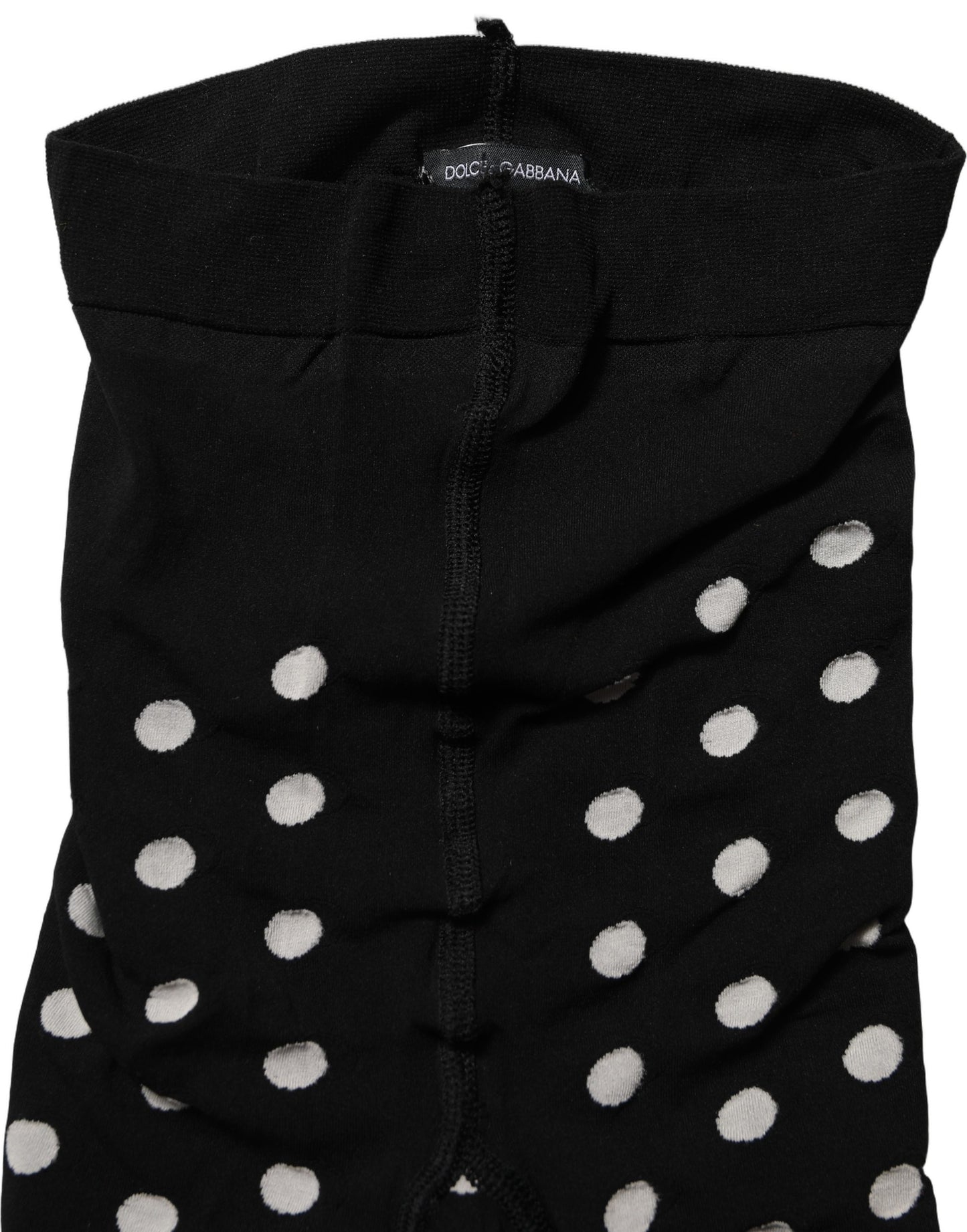 Black Polka Dot Fishnet Pantyhose Stockings Socks