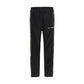 Black Polyester Joggers (Workout Pants)