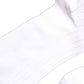 White Cotton Ribbed Logo Over The Calf Women Socks