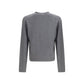 Gray Cotton Cardigan