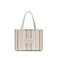 Beige Cotton Shoulder Bag