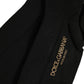 Black Viscose Logo Over The Calf Accessory Socks