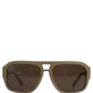 Khaki DG4403 Acetate Aviator Frame Eyewear Sunglasses