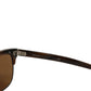 Brown DG4305 Striped Acetate Frame Eyewear Sunglasses
