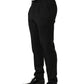 Black Wool Stretch Formal Dress Trouser