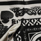 White Bandana Print Cotton Crew Neck T-shirt