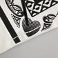 White Bandana Print Cotton Crew Neck T-shirt