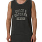 Dark Gray Graphic Print Tank Men Top T-shirt